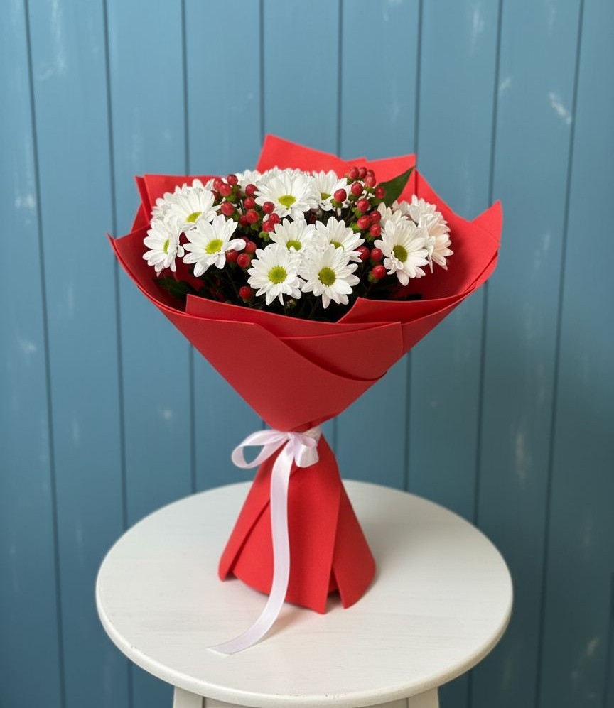 Букет цветов из: Хризантемы в Дединово