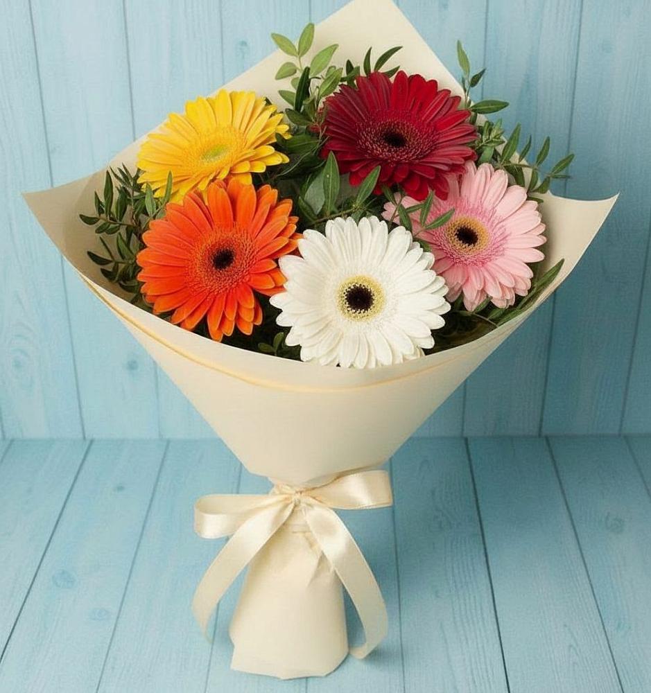 Букет цветов из: Герберы в Дединово