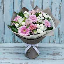 Букет цветов из:  Герберы, Альстромерии и Хризантемы в Дединово