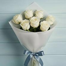 Букет 7 Белых роз Эдлесс Лав #REPLACE_PRED# Дединово