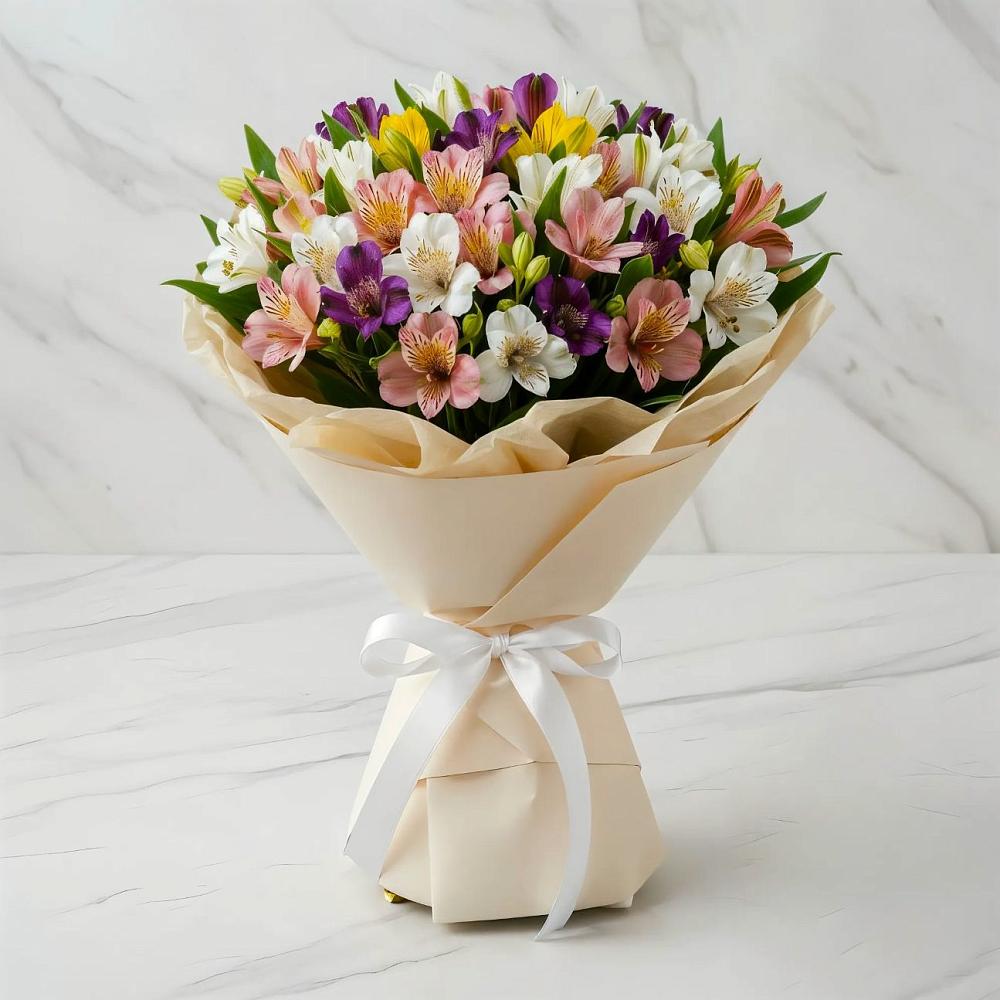 Букет цветов из: Альстромерии в Дединово