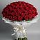 Букет 101 Красная роза Блэк Мэджик в Дединово