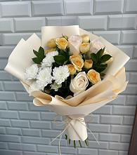 Букет цветов из:  Розы и Хризантемы #REPLACE_PRED# Дединово