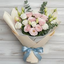 Букет цветов из:  Лизиантусы в Дединово