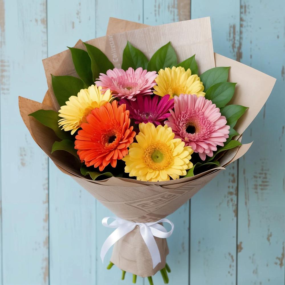 Букет цветов из: Герберы в Дединово