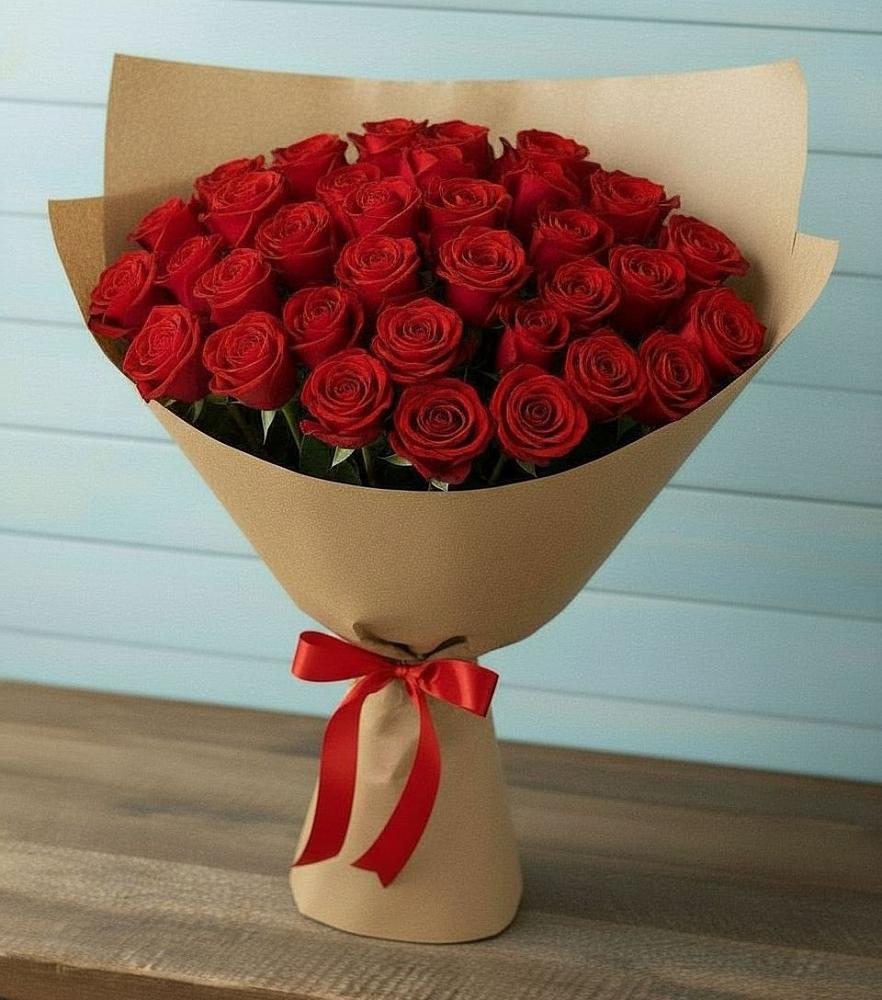Букет Красные розы Милано в Дединово