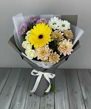 Букет цветов из:  Розы, Герберы и Хризантемы в Дединово