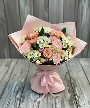 Букет цветов из:  Гвоздики, Розы и Хризантемы в Дединово