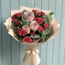 Букет цветов из:  Гвоздики и Розы #REPLACE_PRED# Дединово