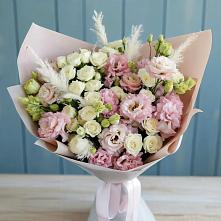 Букет цветов из:  Альстромерии и Розы в Дединово